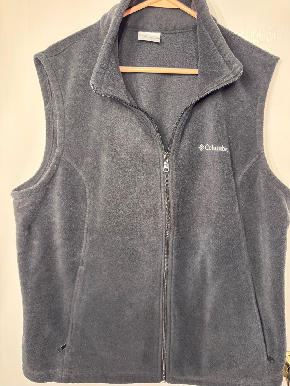 Columbia Women's Dark Gray Fleece Zip Vest